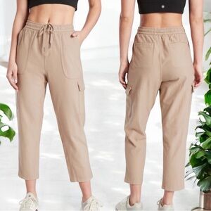Athleta Tan Ankle Cropped Pants